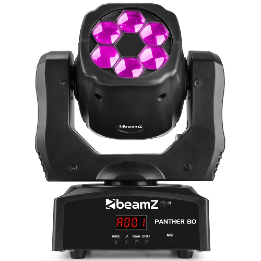 Beamz PANTHER 80 LED MOVING HEAD WITH ROTATING LENSES - Afbeelding 3