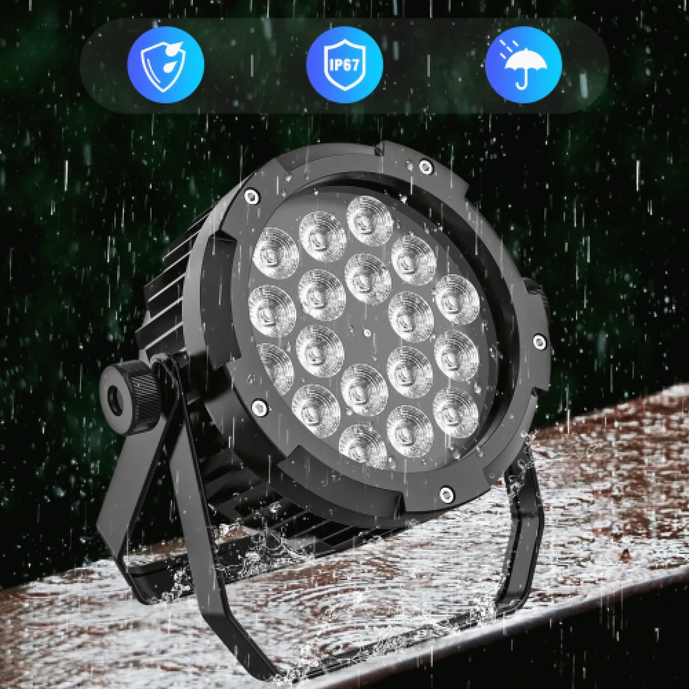150W IP67 waterdichte Led Par RGBW en UV - Afbeelding 2