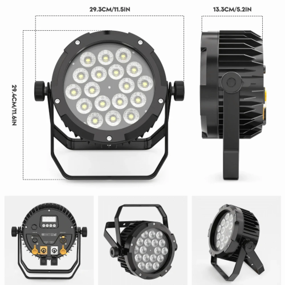 150W IP67 waterdichte Led Par RGBW en UV - Afbeelding 3