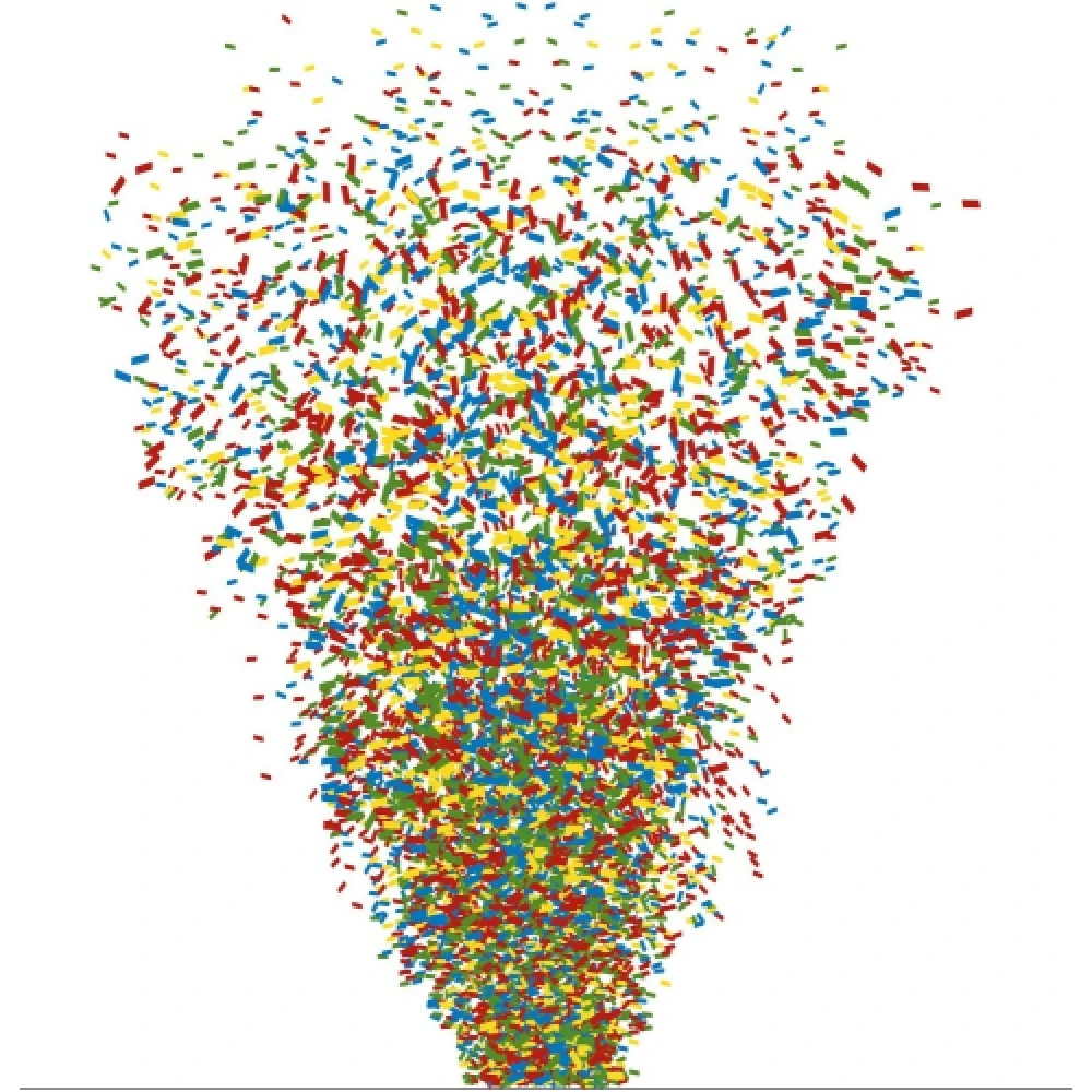 CONFETTI MULTI COLOUR 1KG