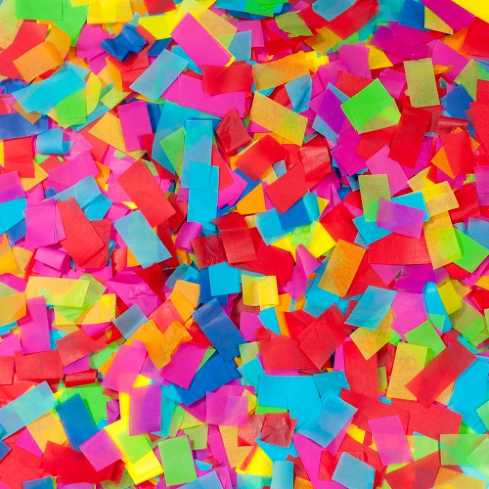 CONFETTI MULTI COLOUR 1KG - Afbeelding 2